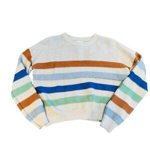 Acoa Colorful Striped Sweater Size S